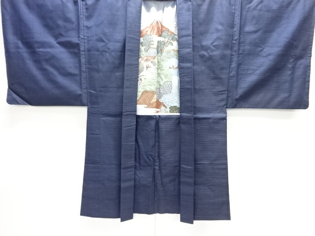  本場泥大島紬男物着物アンサンブル・長襦袢セット